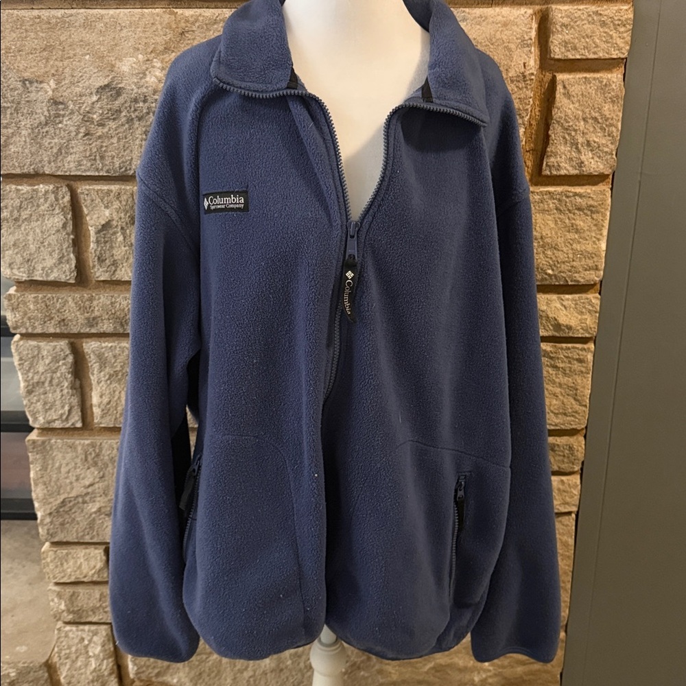 Columbia Navy Full-Zip Fleece Jacket